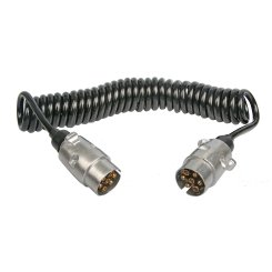 Propojovací kabel spirálový 2 x 7-pin, 7 x 1 mm, AL koncovky, MULTIPA