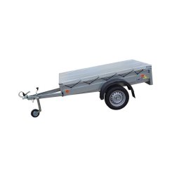 Plachta na přívěsný vozík 2120 x 1330 mm, šedá, CZ výroba (tkaná plachtovina 650 g/m2)