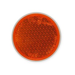 Odrazka oranžová FI75S (27) průměr 85 mm s šroubem