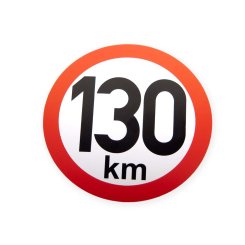 Samolepka rychlost 130 km, průměr 150 mm