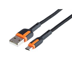Nabíjecí spletený kabel 100 cm, USB > micro USB,  MYWAY
